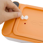 Tragbarer smarter Speisenwärmer mit wiederaufladbarem 1-Liter-Akku, Touch-Steuerung, LED-Anzeige und USB-Ladefunktion