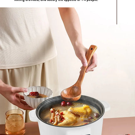 220V Multifunctional Cooker Single/Double Layer Portable Electric Pot 1.7L Household Non-Stick Pan for Ramen, Dumplings, Oatmeal