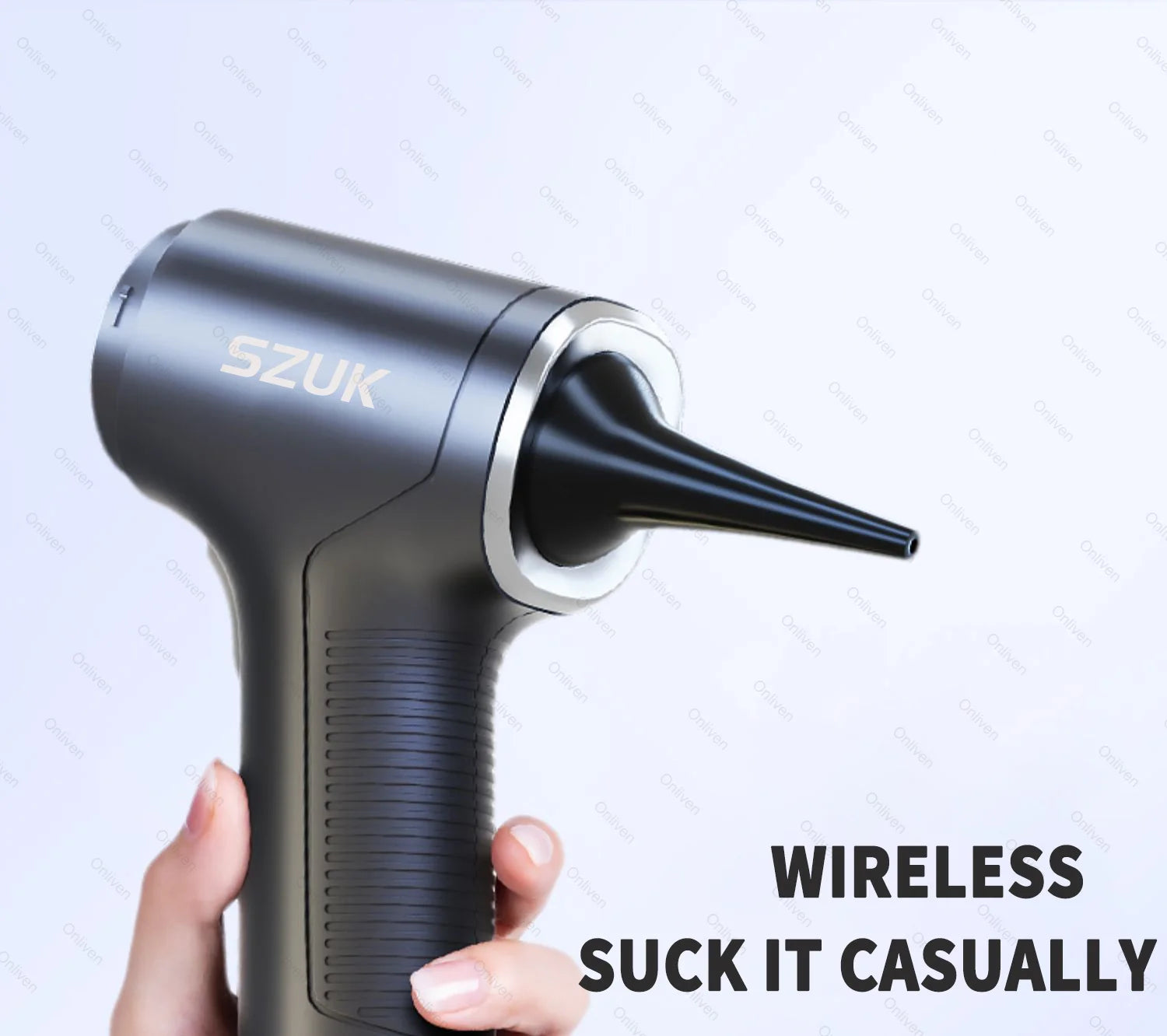 SZUK 98000PA Auto-Staubsauger Mini Leistungsstarke Reinigungsmaschine Starke Saugkraft Drahtloser Handstaubsauger für Zuhause und Auto