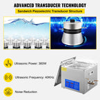 SucceBuy 15L Ultraschallreiniger Spülmaschine Tragbare Waschmaschine mit digitalem Ultraschall-Timer für Zuhause, Schmuck, saubere Geräte