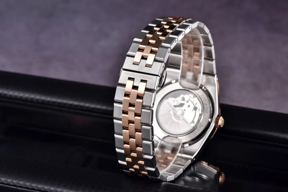 PAGANI DESIGN Orologio da Polso Meccanico Uomo Modello PD-YS027 Acciaio Inossidabile Vetro Zaffiro