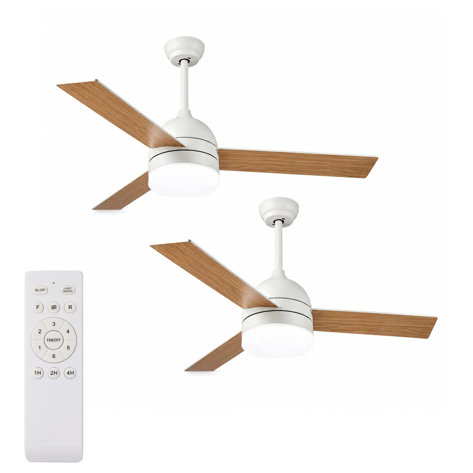 Ventilatore da soffitto a LED 2-in-1 con luce dimmerabile e telecomando