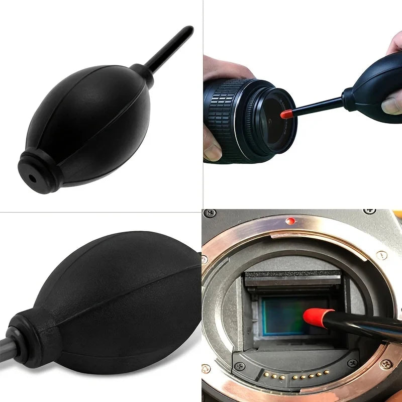 6 in 1 kit di pulizia per fotocamera digitale mirrorless kit di pulizia per schermo portatile tastiera soffietto d'aria adatto per Canon Nikon panno per lenti