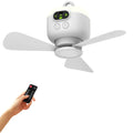 Ventilatore da soffitto piccolo con ricarica USB, ventilatore da campeggio, dormitorio per studenti, tenda portatile da esterno, batteria al litio, durata della batteria ultra lunga
