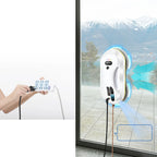 Automatischer Fensterputzroboter für die Haushaltsreinigung mit Wassersprühfunktion, Fernbedienung, elektrischer Fensterreiniger für Hausfenster