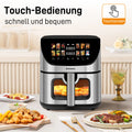 Sinaopus Friggitrice ad Aria 8L, 1700W, Display Touch LED