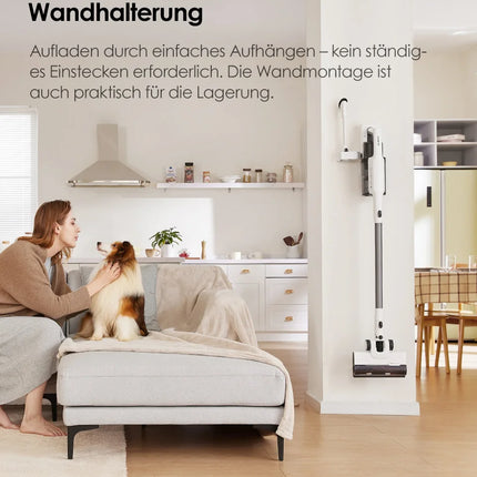 Tineco A30S, Cordless Vacuum Cleaner, 160W Suction, 60-Minute Runtime, 1L Dustbin, ZeroTangle Brush, PureCyclone Technology, LED Light