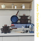 Set di Pentole per Latte in Lega di Alluminio con Rivestimento Ceramico, Set di Pentole Antiaderenti in Granito per Uso Domestico