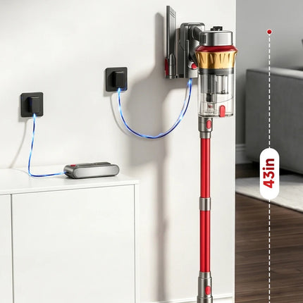 Tdyon 750W 85000PA Aspirapolvere Senza Fili, Potenza di Aspirazione Ultra-Elevata, 80 Minuti di Autonomia, Aspirapolvere Portatile con Batteria Rimovibile