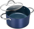 MICHELANGELO 6-Quart Keramik-Antihaft-Topf mit Deckel – PFAS-frei, backofen- und spülmaschinenfest, gleichmäßige Wärmeverteilung für einfaches Kochen