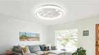 Ventilatore da Soffitto Intelligente con Telecomando e Luce Dimmerabile, Moderno per Camera da Letto, Silenzioso con LED
