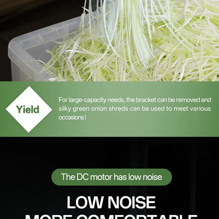 Commercial Automatic Food Chopper for Restaurants, Spinach and Onion Slicer
