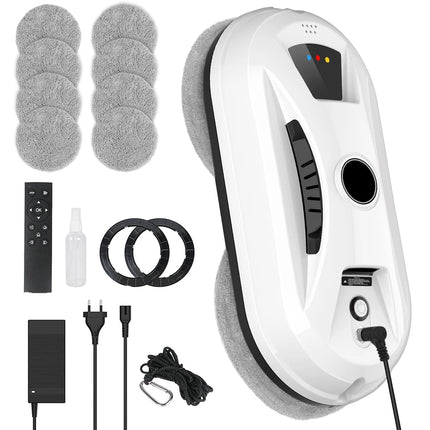 Intelligent Electric Window Cleaning Robot, 5600Pa Remote Control Glass Cleaning Robot, for Windows, Tiles, Glass Doors, Flat Walls