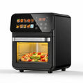 Digitale Heißluftfritteuse 10L, 1500W, 10 Programme, 80-200°C Sichtfenster, Timer, Innenbeleuchtung, Antihaftbeschichtung