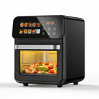 Digitale Heißluftfritteuse 10L, 1500W, 10 Programme, 80-200°C Sichtfenster, Timer, Innenbeleuchtung, Antihaftbeschichtung