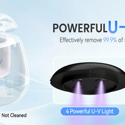 KUNPHY Dental Pod Ultrasuoni Macchina per la pulizia del fermo Sterilizzazione con luce UV per allineatore, paradenti notturno, detergente per protesi
