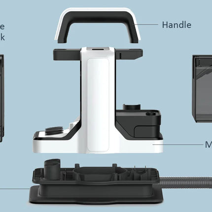 Portable Carpet Cleaner 750W, 15Kpa, Wet Cleaning Machine for Fabrics and Sofas, Portable for Car and Pet Hair