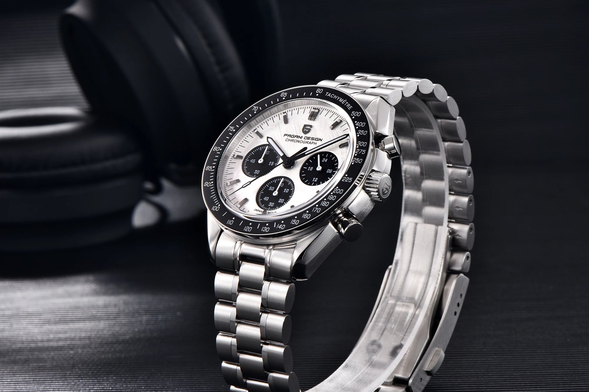 PAGANI DESIGN 2026 Nuovo Orologio da Polso Cronografo Sportivo di Lusso al Quarzo per Uomo con Data Automatica e Quadrante con Motivo Meteorite