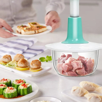 Tritacarne manuale per verdure, tipo a pressione, per aglio domestico, frusta da cucina, mini robot da cucina