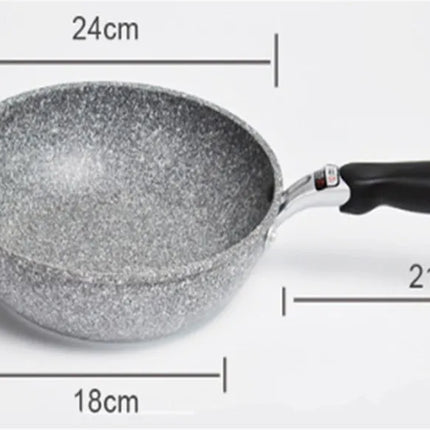 Frying 28/26/24/20cm Wok non-stick cauldron induction cooker cookware Pancake egg Gas cooker home