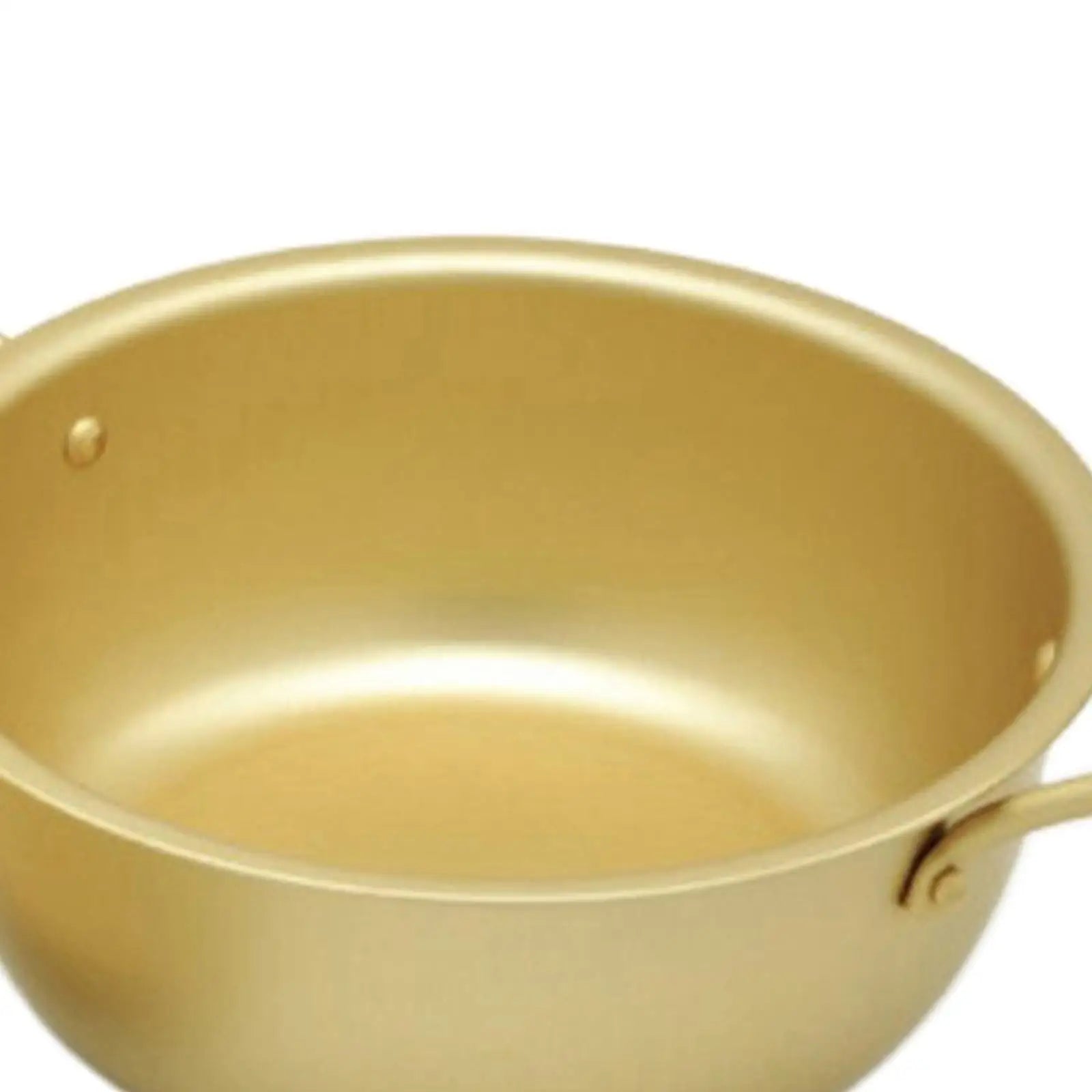 Koreanischer Ramen-Topf Nudeln Paomian Verdickter gelber Aluminiumtopf Suppentopf Hot Pot Goldene Küche Kochgeschirr Wok