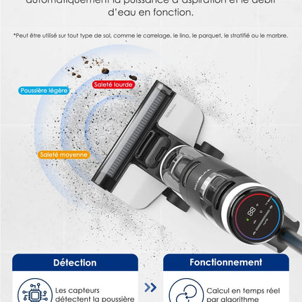Tineco Floor One S3 Breeze Aspirapolvere Lavapavimenti Senza Fili Wet Dry Mop Elettrico Autopulente Elettrodomestico Intelligente