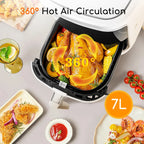 Aigostar White Cube 7L 1900W Friggitrice ad Aria Intelligente con Controllo App e WiFi