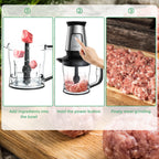 BioloMix 700W 3-in-1 Multifunktionaler tragbarer Küchenroboter Entsafter Mixer Smoothie Mixer Lebensmittelhacker Trockenmühle für die Küche