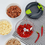 Affettatrice pelapatate manuale, tritatutto per cipolle, pressa per aglio, tritatutto per alimenti portatile, affettatrice Dicer Mixer per verdure da cucina