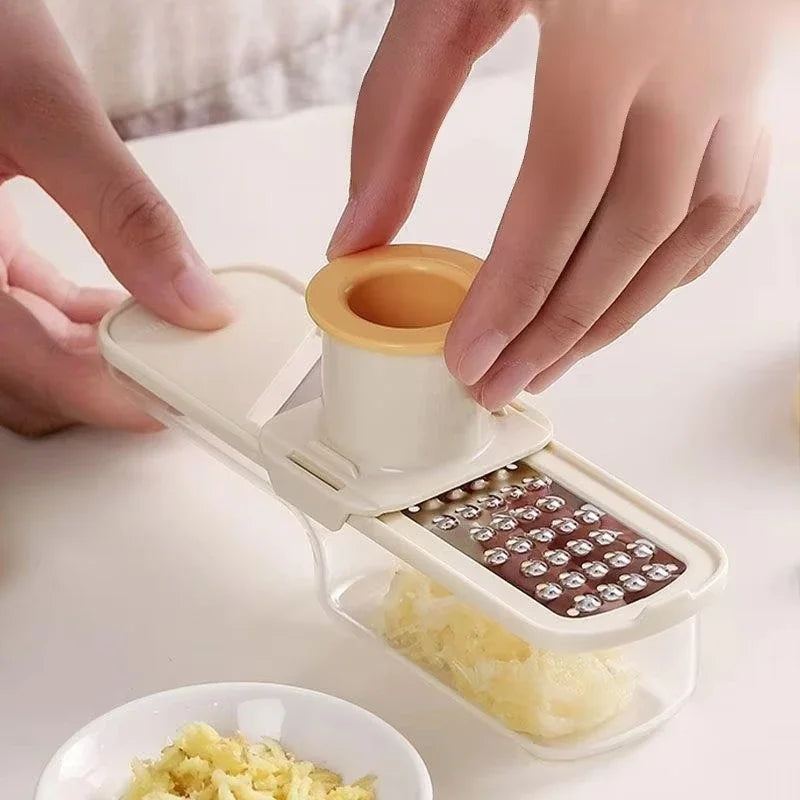 Gemüseschneider Multifunktionales Küchengerät, 3-in-1 Lebensmittelzerkleinerer für Tomaten, Karotten, Käse, Zwiebeln, tragbarer Hobel