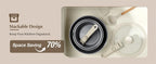 KOCH SYSTEME CS Set di pentole antiaderenti 17 pezzi Set di pentole e padelle con manico staccabile Pentole antiaderenti a induzione Pentola per salsa da cucina