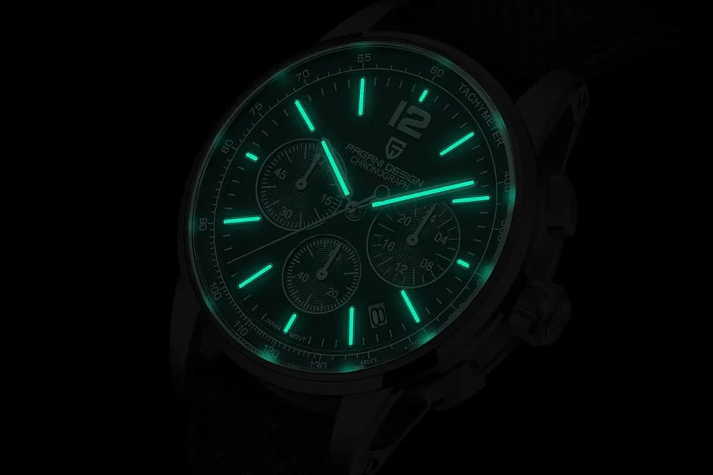 PAGANI DESIGN Orologio da Polso Uomo Quarzo VK63 41mm Vetro Zaffiro 10 Bar