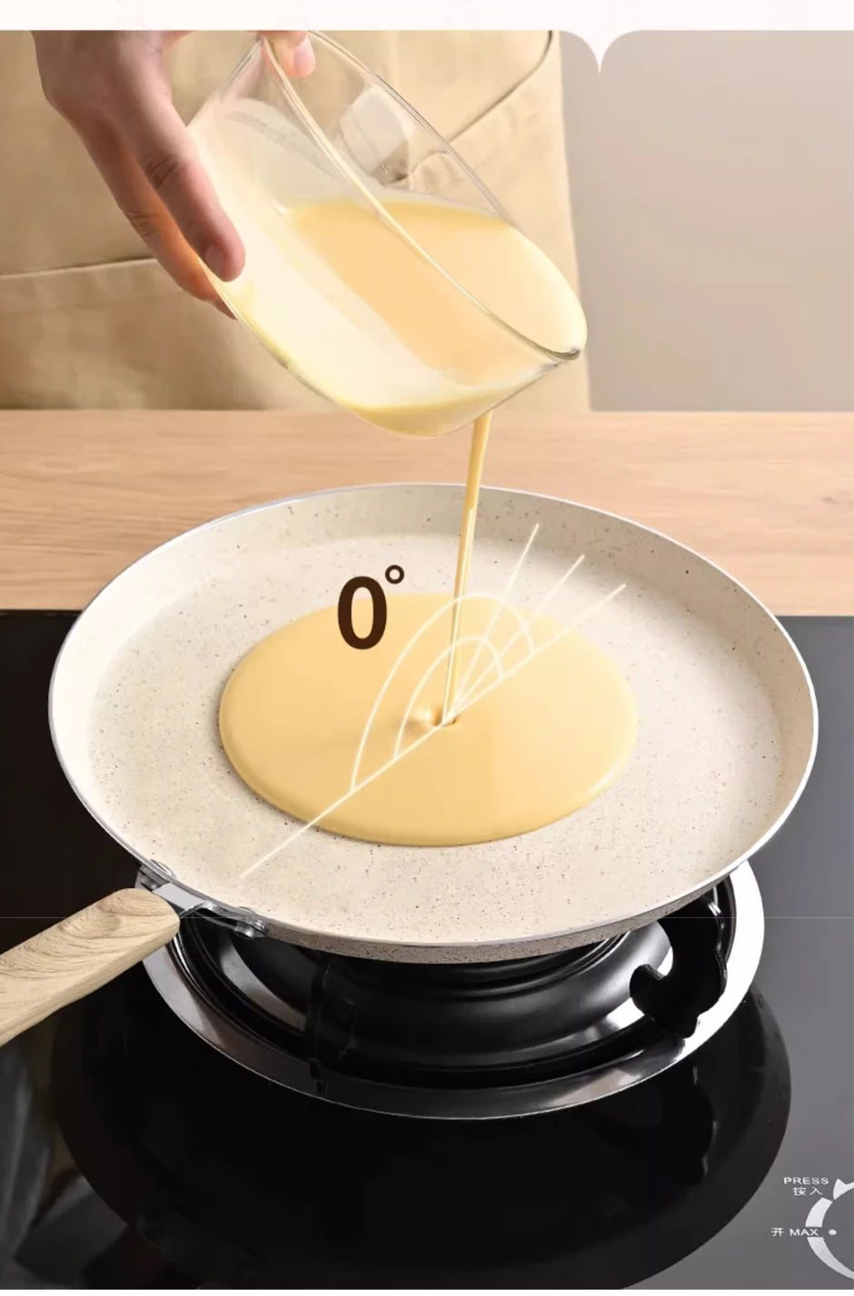 Padelle per pancake Padella antiaderente Pentole Utensili da cucina Friggere Cottura Fornello a induzione Fornello da forno Attrezzi da campeggio
