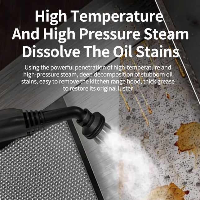 Podofo High Pressure Steam Cleaner 2000W, Household Carpet Cleaning Machine with 2L Tank for Stain, Formaldehyde, Floor, Car Removal