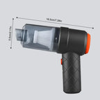 Akku-Auto-Staubsauger 9000Pa USB-Aufladung 1200mAh Tragbares Reinigungsgerät Mini-Nass- und Trockensauger für den Heimgebrauch