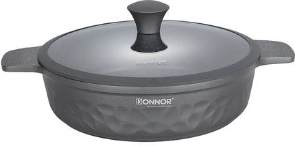 DONNOR 16 Pezzi Set di Pentole con Coperchio per Induzione, Pentola Multiuso per Stufato e Zuppa JT450