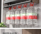 Scaffale da Cucina Color Canna di Fucile - Organizzatore Multifunzionale in Alluminio Senza Foratura per Spezie e Coltelli