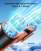 Ventilatore Portatile da Indossare in Vita con Sistema a Doppia Ventola Ricaricabile USB-C |   Ventilatori ricaricabili, ventilatori portatili