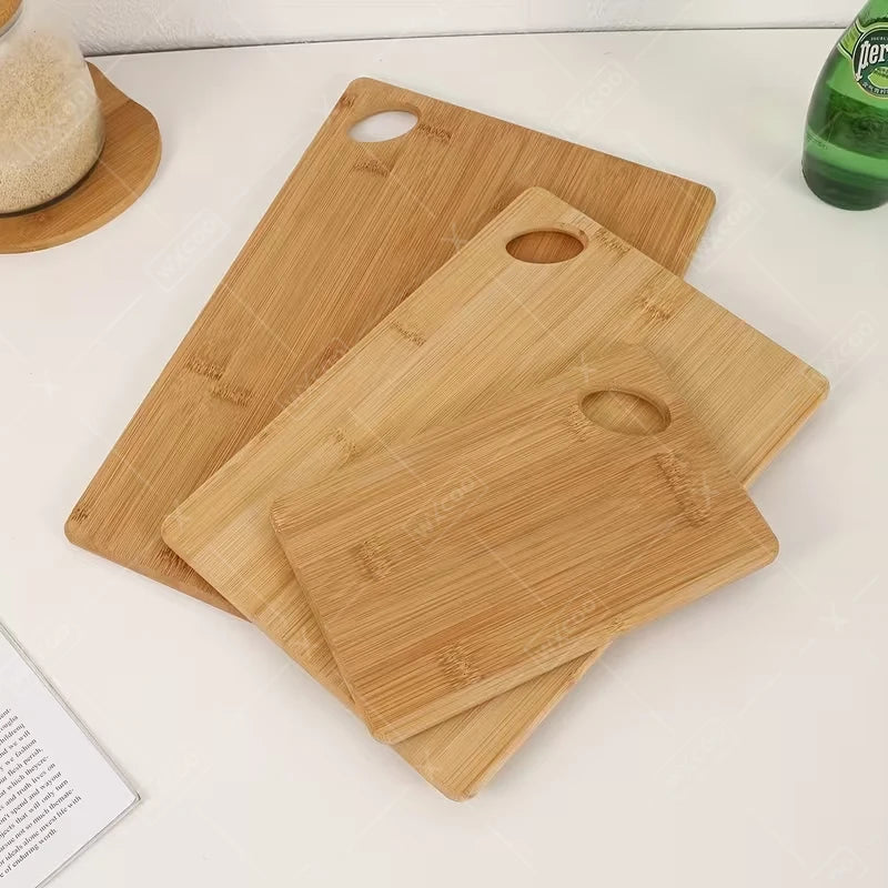 3-teiliges Bambus-Schneidebrett-Set, dicke Mehrzweck-Schneidebretter für Fleisch, Gemüse, Obst, Küchen-Schneidebrett aus Bambusholz
