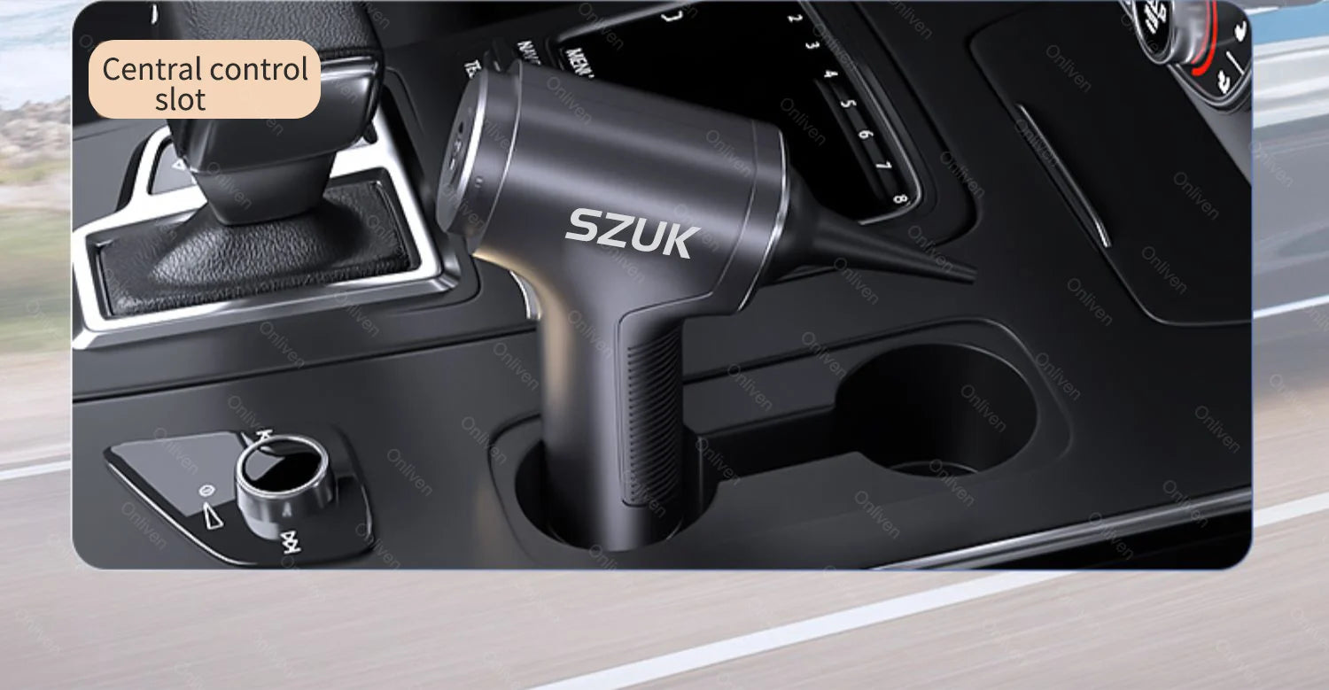 SZUK 98000PA Auto-Staubsauger Mini Leistungsstarke Reinigungsmaschine Starke Saugkraft Drahtloser Handstaubsauger für Zuhause und Auto