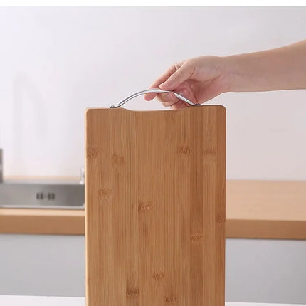 Natural bamboo kitchen cutting board large rectangular thickened solid wood cutting board available on both sides