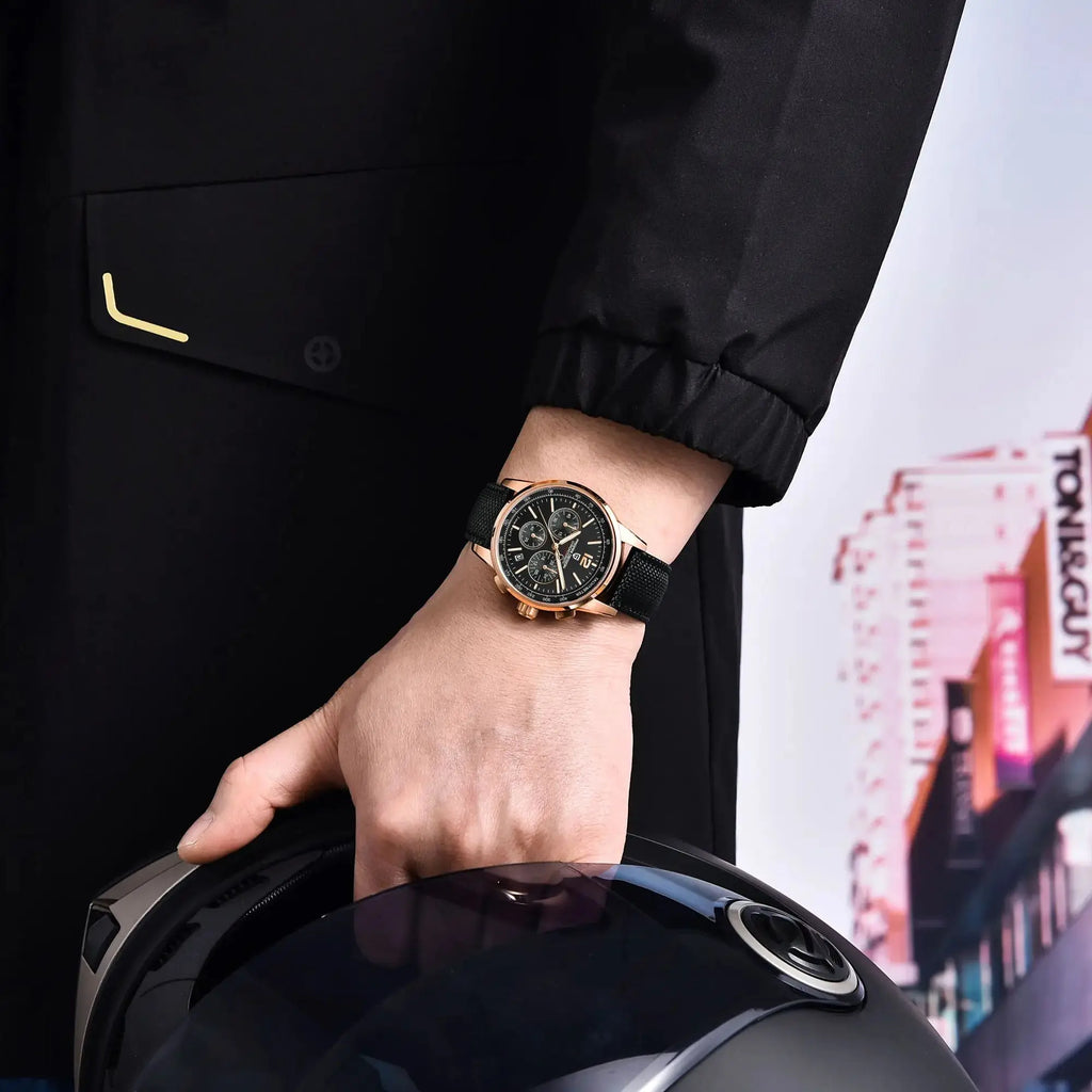 PAGANI DESIGN Orologio da Polso Uomo Quarzo VK63 41mm Vetro Zaffiro 10 Bar