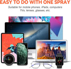 2-in-1 Bildschirmreinigungsspray mit Mikrofasertuch für Handys, Tablets, Computer, Staubentfernungs-Tool für mobile Geräte.