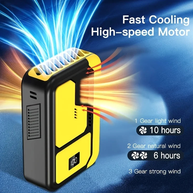 Ventilatore Personale Portatile Mini Leggero Silenzioso Ricaricabile con 3 Velocità, Ventilatore Tascabile Compatto per Esterni, Casa e Ufficio