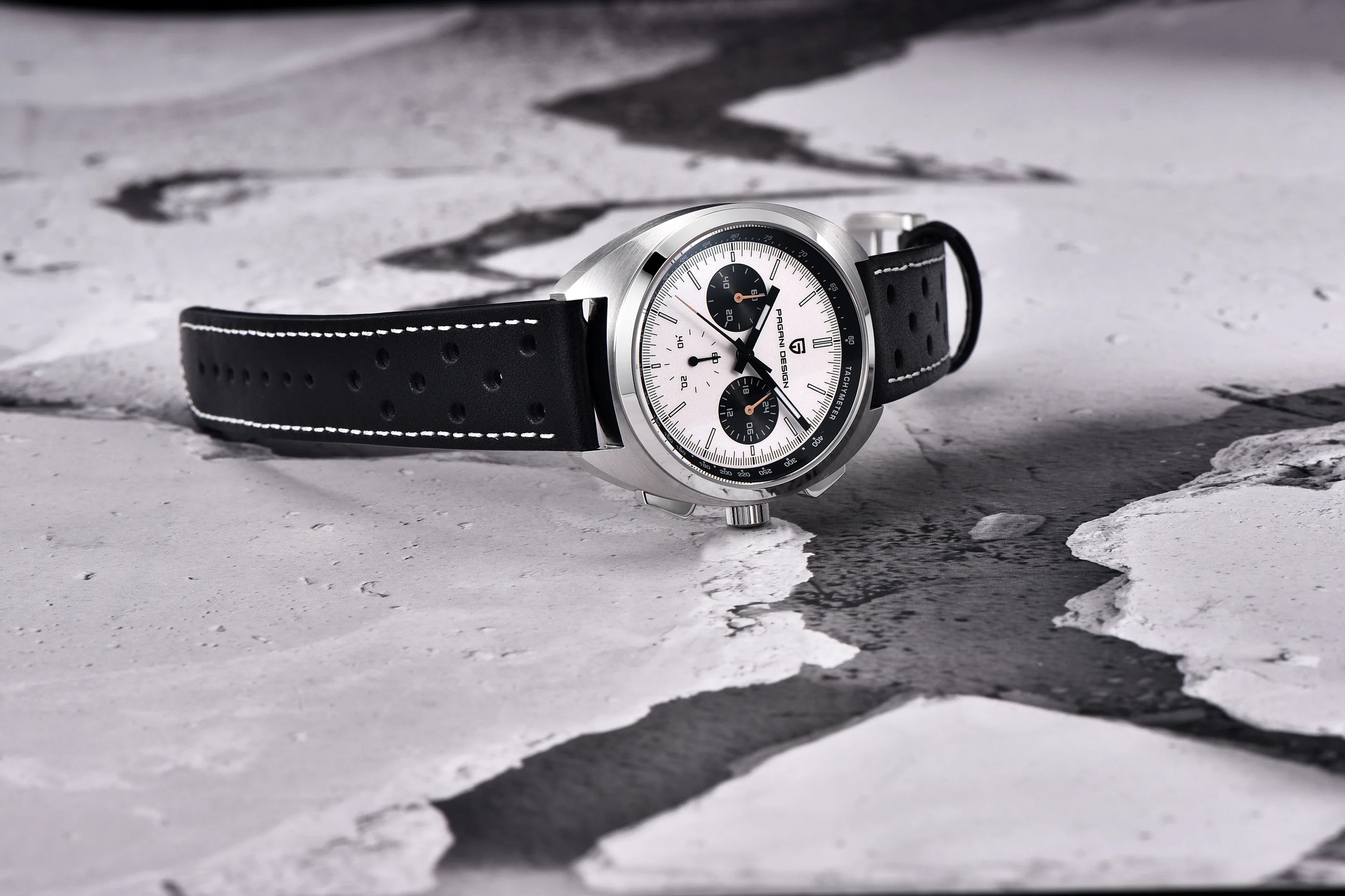 PAGANI DESIGN Orologio da polso al quarzo con cronografo VK63 e vetro zaffiro