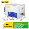 Digitaler Ultraschallreiniger 2L/3L/6/10/15/30L mit Heizung, 40KHz Ultraschallreinigungsgerät aus Edelstahl, Haushaltsgerät