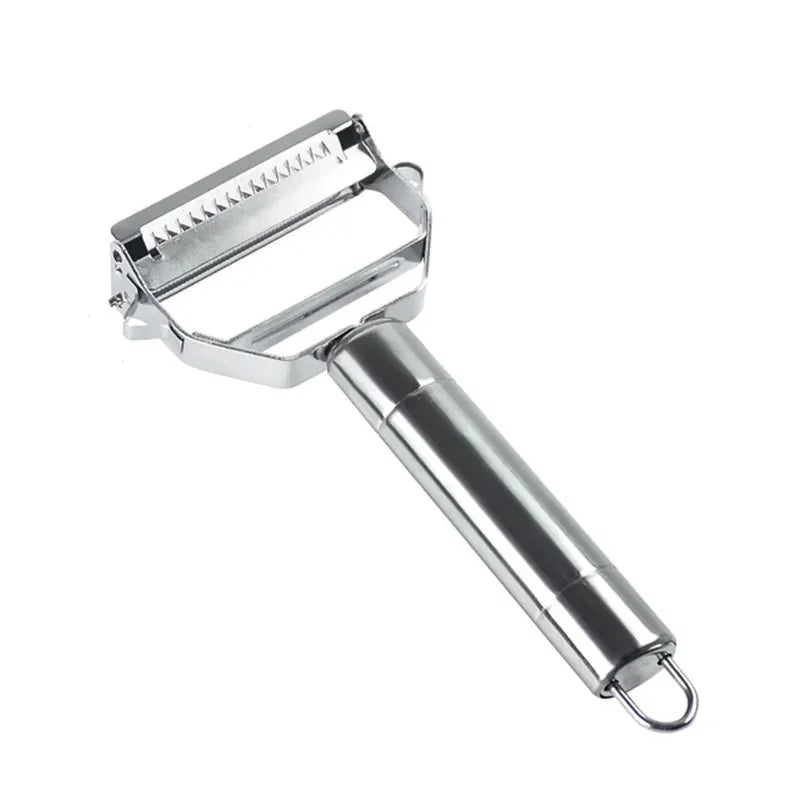 Multifunktionaler Kartoffelschäler aus Edelstahl für Küche, Obst, Gemüse, Kartoffeln, Karotten, Gurken, Julienne-Reibe, langlebiger Gemüsehobel