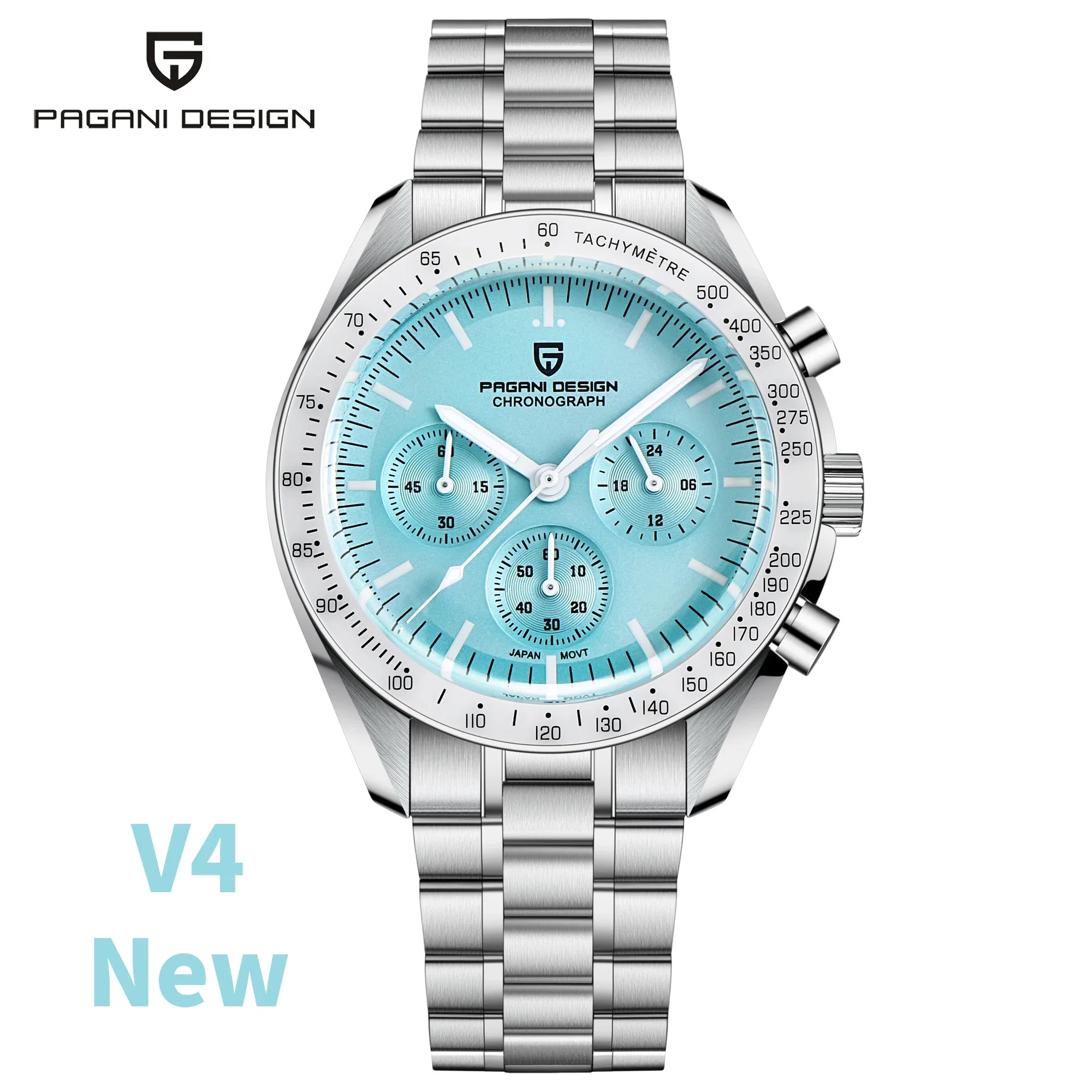 PAGANI DESIGN Orologio da Uomo al Quarzo Cronografo Modello PD-1701 Vetro Zaffiro Impermeabile 100M