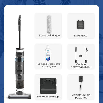 Tineco Floor One S3 Breeze Aspirapolvere Lavapavimenti Senza Fili Wet Dry Mop Elettrico Autopulente Elettrodomestico Intelligente