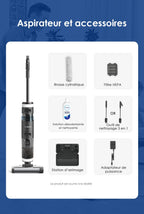 Tineco Floor One S3 Breeze Kabelloser Nass-/Trockensauger mit Wischfunktion, selbstreinigend, intelligentes Haushaltsgerät
